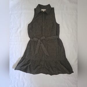 LOFT Kids Sleeveless Dress - Dark Gray